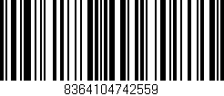 Código de barras (EAN, GTIN, SKU, ISBN): '8364104742559'