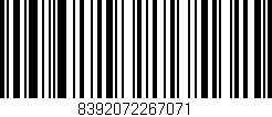 Código de barras (EAN, GTIN, SKU, ISBN): '8392072267071'