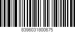 Código de barras (EAN, GTIN, SKU, ISBN): '8396031800675'