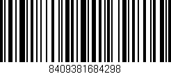 Código de barras (EAN, GTIN, SKU, ISBN): '8409381684298'