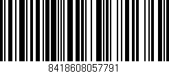 Código de barras (EAN, GTIN, SKU, ISBN): '8418608057791'