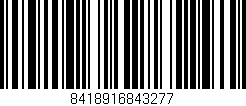 Código de barras (EAN, GTIN, SKU, ISBN): '8418916843277'