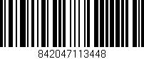 Código de barras (EAN, GTIN, SKU, ISBN): '842047113448'