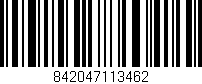 Código de barras (EAN, GTIN, SKU, ISBN): '842047113462'