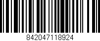 Código de barras (EAN, GTIN, SKU, ISBN): '842047118924'