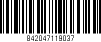 Código de barras (EAN, GTIN, SKU, ISBN): '842047119037'