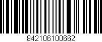 Código de barras (EAN, GTIN, SKU, ISBN): '842106100662'