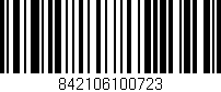 Código de barras (EAN, GTIN, SKU, ISBN): '842106100723'