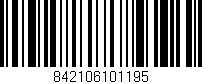 Código de barras (EAN, GTIN, SKU, ISBN): '842106101195'