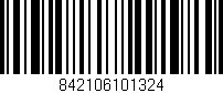 Código de barras (EAN, GTIN, SKU, ISBN): '842106101324'