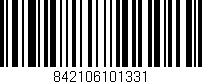 Código de barras (EAN, GTIN, SKU, ISBN): '842106101331'