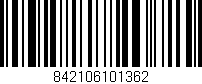 Código de barras (EAN, GTIN, SKU, ISBN): '842106101362'