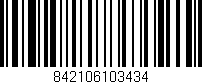 Código de barras (EAN, GTIN, SKU, ISBN): '842106103434'