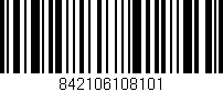 Código de barras (EAN, GTIN, SKU, ISBN): '842106108101'