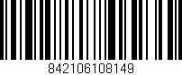 Código de barras (EAN, GTIN, SKU, ISBN): '842106108149'