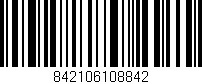 Código de barras (EAN, GTIN, SKU, ISBN): '842106108842'