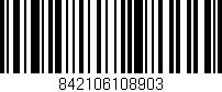 Código de barras (EAN, GTIN, SKU, ISBN): '842106108903'