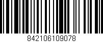 Código de barras (EAN, GTIN, SKU, ISBN): '842106109078'