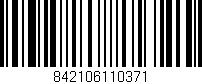 Código de barras (EAN, GTIN, SKU, ISBN): '842106110371'