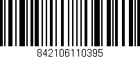 Código de barras (EAN, GTIN, SKU, ISBN): '842106110395'