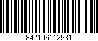 Código de barras (EAN, GTIN, SKU, ISBN): '842106112931'