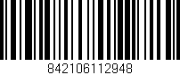 Código de barras (EAN, GTIN, SKU, ISBN): '842106112948'
