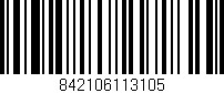 Código de barras (EAN, GTIN, SKU, ISBN): '842106113105'