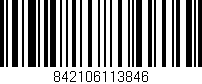 Código de barras (EAN, GTIN, SKU, ISBN): '842106113846'