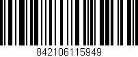 Código de barras (EAN, GTIN, SKU, ISBN): '842106115949'