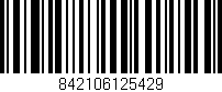 Código de barras (EAN, GTIN, SKU, ISBN): '842106125429'