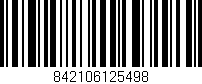 Código de barras (EAN, GTIN, SKU, ISBN): '842106125498'