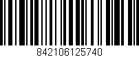 Código de barras (EAN, GTIN, SKU, ISBN): '842106125740'