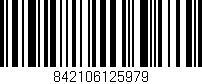 Código de barras (EAN, GTIN, SKU, ISBN): '842106125979'