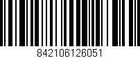 Código de barras (EAN, GTIN, SKU, ISBN): '842106126051'