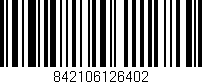 Código de barras (EAN, GTIN, SKU, ISBN): '842106126402'