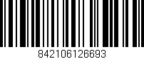 Código de barras (EAN, GTIN, SKU, ISBN): '842106126693'