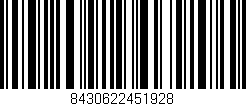 Código de barras (EAN, GTIN, SKU, ISBN): '8430622451928'