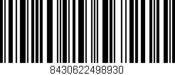 Código de barras (EAN, GTIN, SKU, ISBN): '8430622498930'