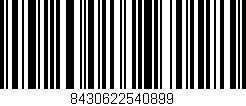 Código de barras (EAN, GTIN, SKU, ISBN): '8430622540899'