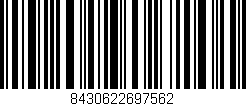 Código de barras (EAN, GTIN, SKU, ISBN): '8430622697562'