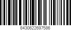 Código de barras (EAN, GTIN, SKU, ISBN): '8430622697586'