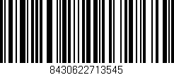 Código de barras (EAN, GTIN, SKU, ISBN): '8430622713545'