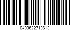 Código de barras (EAN, GTIN, SKU, ISBN): '8430622713613'