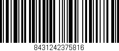 Código de barras (EAN, GTIN, SKU, ISBN): '8431242375816'