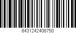 Código de barras (EAN, GTIN, SKU, ISBN): '8431242408750'