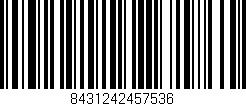 Código de barras (EAN, GTIN, SKU, ISBN): '8431242457536'