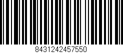 Código de barras (EAN, GTIN, SKU, ISBN): '8431242457550'