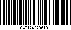 Código de barras (EAN, GTIN, SKU, ISBN): '8431242706191'