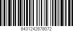 Código de barras (EAN, GTIN, SKU, ISBN): '8431242878072'