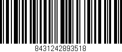 Código de barras (EAN, GTIN, SKU, ISBN): '8431242893518'